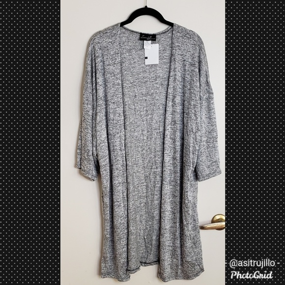 Sweaters - 🆕️ NWT Marled Light Open 3/4 Sleeve Cardigan